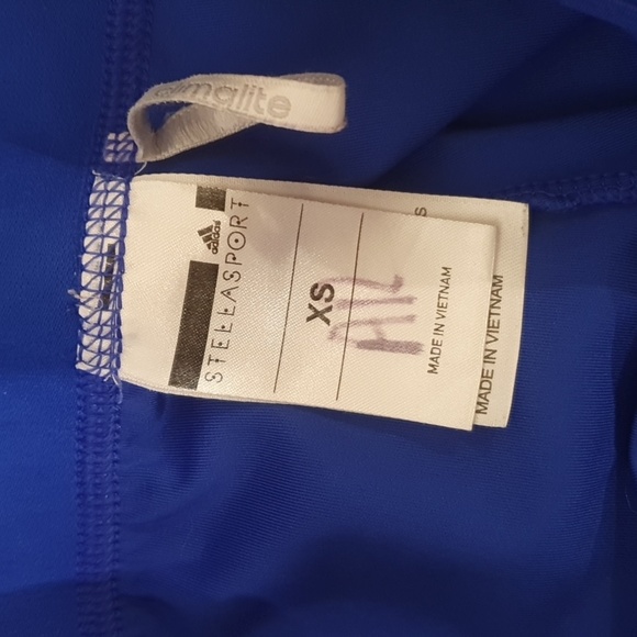 Adidas Stellarsport Size XS (approx 8) Blue Leggings - Picture 4 of 7